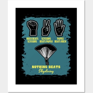 Skydiving Skydive Skydiver Parachuting Gift Posters and Art